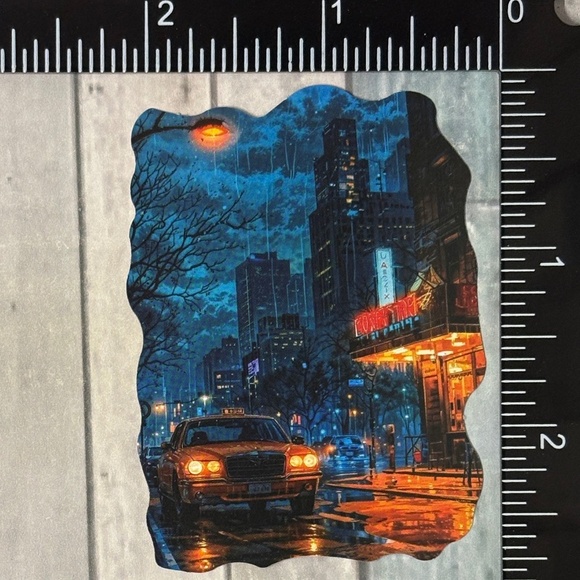 ๐10/$10๐ Rainy Night Travel Travel Reusable Waterproof Vinyl Sticker Decal - Picture 1 of 1